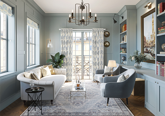 Coppice Faux Silk, Jean - Made to Measure Curtain - Image 14